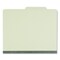 Universal 4-Section Pressboard Classification Folder - Letter, Green (10/Box)